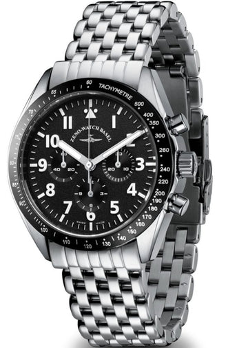 Zeno Lemania Chrono LE S/S mesh 40mm